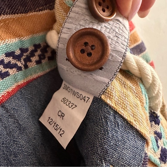 3RD & ARMY Southwest Stripe Drawstring Shorts Men’s Size 34 Boho Festival Style - Picture 7 of 16